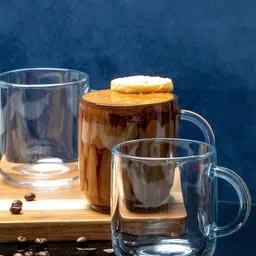 Pasabahce Set Of 6 Transparent Solid Glass Mugs 245 ml Each-23