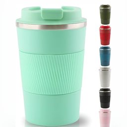 Wosta Green Stainless Steel Glossy Insulated Coffee Mug 380ml-image-102