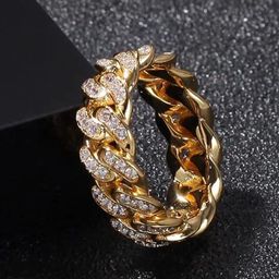 VIEN Gold Plated Stone Studed Finger Ring-8