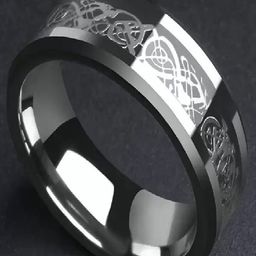 UNIVERSITY TRENDZ Men Silver-Plated Dragon Designed Round Finger Ring-image-62