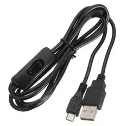 USB to Micro USB Cable 1.5 Meters Black With ON/OFF Switch Power Control For Raspberry Pi image 2