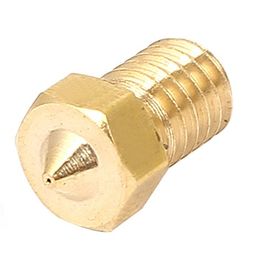 M6 Thread Brass Nozzle V5 V6 UM Compatible – 1.75mm x 0.2mm (for 3D printer) image 2