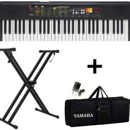 F-52 + CARRY CASE + DOUBLE PIPE STAND + 5 LED LIGHTS F - 52 Digital Portable Keyboard-11