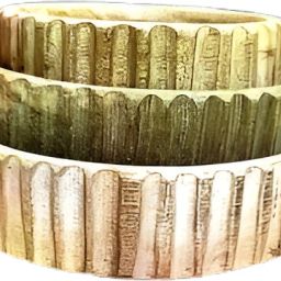 Wooden Bowl Platter Set of 3 – Handcrafted Round Serving Platters Tray Serving Set-18