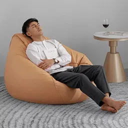 shira 24 4XL Bean Bag with Footrest Ready to Use with Beans Bean Bag FootstoolWith Bean Filling image 4