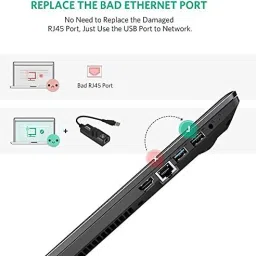 microware 1000 Mbps Gigabit Ethernet Adapter, USB 3.0 to LAN Adapter for windows, mac Lan Adapter image 5