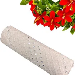 Unstitched Cotton Silk Blouse Material Embroidered-picture-9