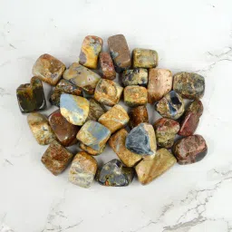 100% Natural Crystal New-103-Pitersite-Tumble-stone-100gm Regular Asymmetrical Crystal Stone-picture-15