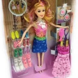 Doll with beautiful Shoes and accessories For kids-image-24