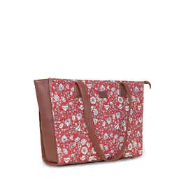 ZOUK Floral Printed Structured Tote Bag image 3