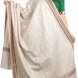 Hemant Polyester Wool Blend Self Design Men Shawl-image-15
