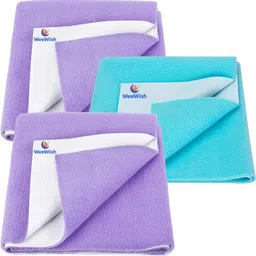 weewish Waterproof, Cotton, Fleece Dry Sheet, Reusable & Washable, (Small) - PACK OF 3-picture-13
