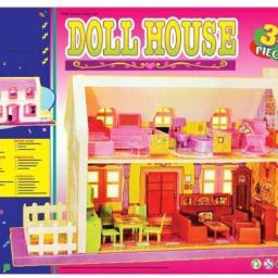 34 Pieces Beautiful Doll House Set For Girls-28