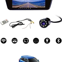 8LED Camera With 7Inch BT Full Touch Button Screen For Car 285 Black LED-image-5