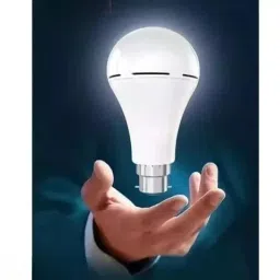 12W Round B22 LED Bulb (White, Single Pack) – 4-Hour Battery Backup Light 4 hrs Bulb Emergency Light-34
