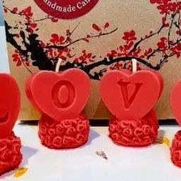 Premium Handmade Soy Wax Love Shaped Candles for Home Decoration Candle-14