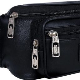 Axen Artificial Leather Waist Bag For Money, Belt, Phone, Cards, Document and Books Artificial Leather Waist Bag-image-7