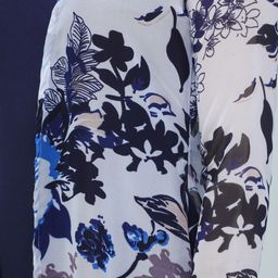 BAESD Floral Printed Open Front Longline Shrug image 3