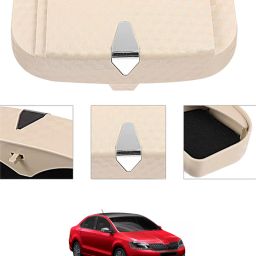 Beige Sunglass Protective Holder For Car Dashboard Universal 215 White Car Sunglass Clip Holder-image-8