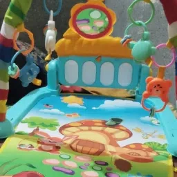 Baby Piano Gym for 0-12 Months with Hanging Rattles & Kick Play Features-image-93