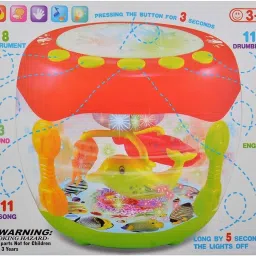 suryaanshi Battery Operated Flash Drum with Rotating Lamp Light & Musical image 5