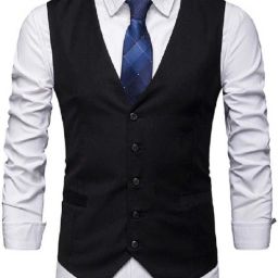 Solid Men Waistcoat-image-67