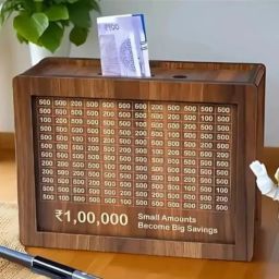 Wooden Money Saving Box Coin Bank-image-94