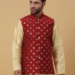 Floral Print Men Waistcoat-image-35