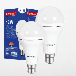 12W Rechargeable Emergency Bulb for Homes and Workspaces 4 hrs Bulb Emergency Light-12