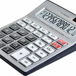 Premium Quality Big Display/Big Button 12 Digit Mirror Button BasicCalculator-13