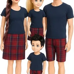 ladli Family Doll Set for Kids – Parents & Children Fashion Outfits Gift for Kids-picture-24