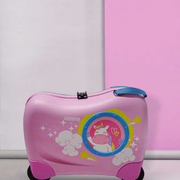 Small Cabin Suitcase (45 cm) 4 Wheels - New Skittle kids Luggage L Pink - Multicolor-image-44