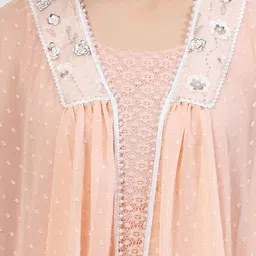 LELA Self Design Open Front Shrug image 3