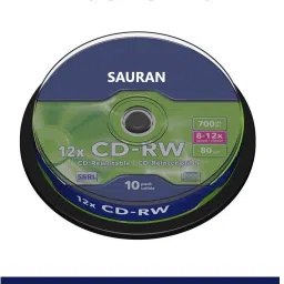 Sauran CD Rewritable Pack of 10 Blank Digital Versatile Disc DVD 700 MB-43