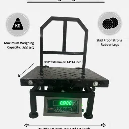 monet 200 kg MS/IRON Portable Weighing Machine with duel Display Weighing Scale image 3