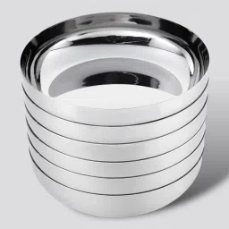 S.S.Halwa Dish with Polished Mirror Finish – 120ml Sweet Plate for Dessert Quarter Plate-picture-8