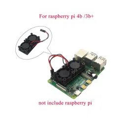 Double Fans Radiator for Raspberry Pi 3B+/4B image 4