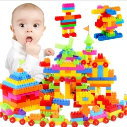 Kids Puzzle 200+ Assembling Building Train Toy Set Blocks/Multicolor-17