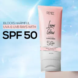 renee Sunscreen - SPF 50 Lumi Glow Highlighting, Non-Sticky, No White Cast, UVA-UVB Protection image 3