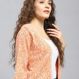 Monte Carlo Abstract Printed Cotton Shrug image 5