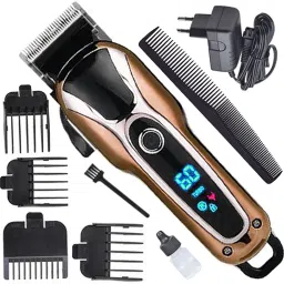 KJNG New Heavy Duty Professional Rechargeable Cordless Hair Trimmer/Hair Clipper Grooming Kit 70 min Runtime 4 Length Settings-image-49