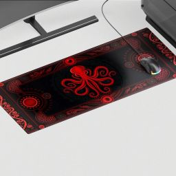 ZeraCustoms Aztec Octopus-MAT-L Desk Mat | Anti-Skid |60 x 28 cm | Gaming Mat Non Slip Base Mousepad-image-98