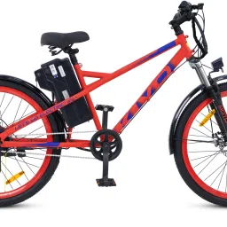 Kivo Standard Long Range Red 26 inches Single Speed Lithium-ion (Li-ion) Electric Cycle-image-86