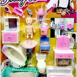 Pretty doll house set Funny Doll House Multicolor (Multicolor)-7