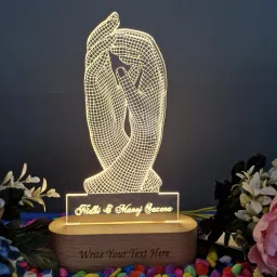 Personalized Love Hand Shake 3D Illusion Night Lamp-13