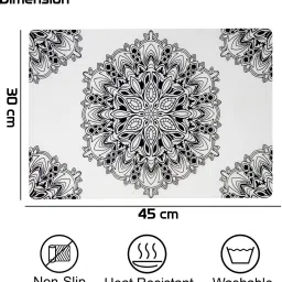 loomantha Rectangular Pack of 6 Table Placemat image 4