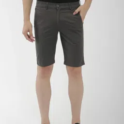 Solid Men Grey Casual Shorts-picture-35