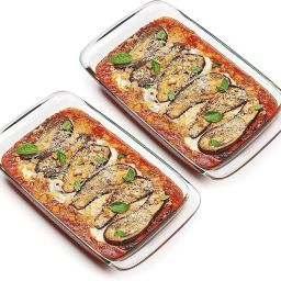 Glass Serving Bowl Borosilicate Glass Serve Rectangular Bakeware and Oven Safe baking Dish 1000 ml-13