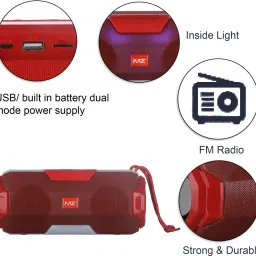 MZ A006 (PORTABLE BLUETOOTH SPEAKER) 2200mAh Battery 10 W Bluetooth Speaker image 3
