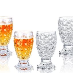 (Pack of 6) presenting shiny clear crystal water, juice, whisky, beer glass (pine_04) Glass Set Water/Juice Glass-image-99